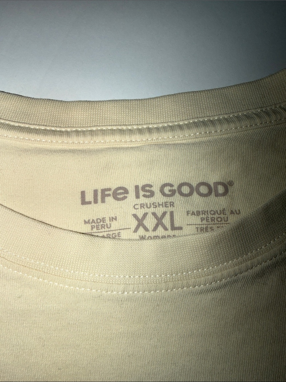 Life is good Women's Hula Mele Kalikimaka Long Sleeve Crusher Boxy Tee - Picture 5 of 7